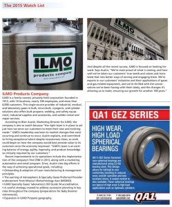 ILMO named to 2015 Watch List for Industrial Distributors